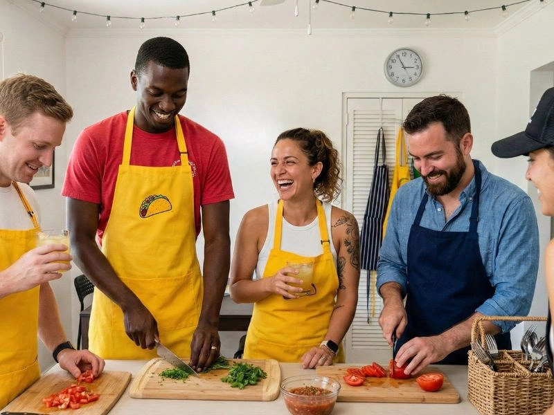 Aula de culinária de 4 horas em São Paulo com 9 receitas e bebidas à vontade