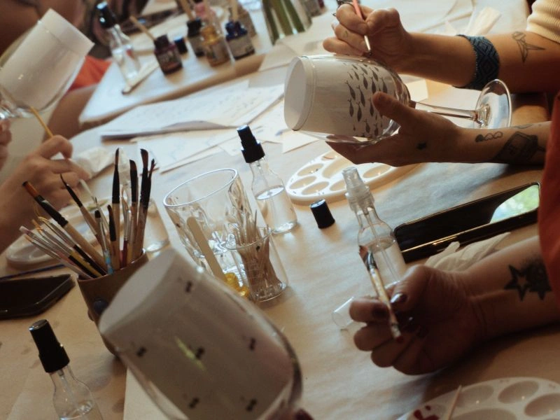 Workshop de Pintura em Taça: Técnica em Vidro e Vinho