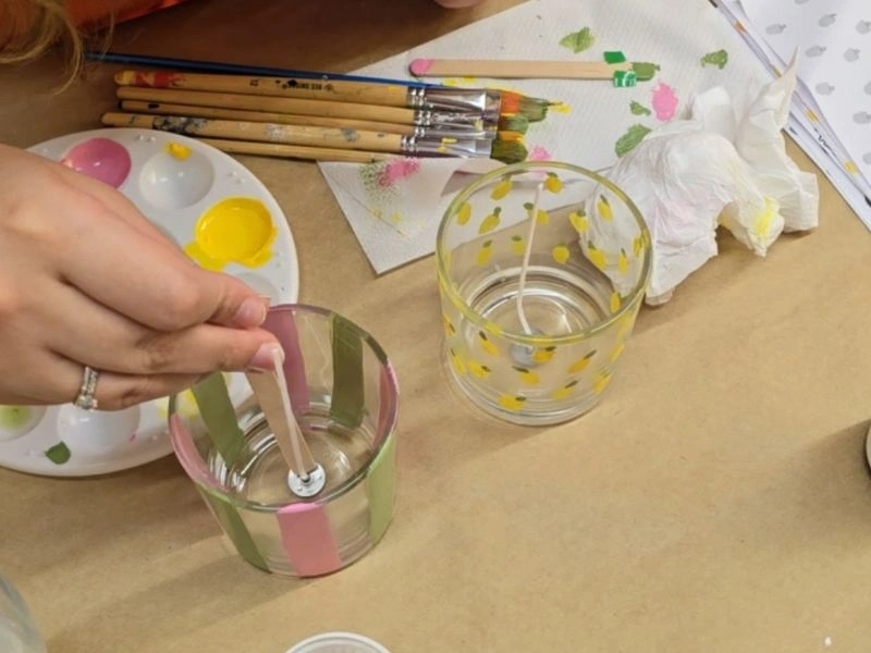Workshop de Vela Personalizada: Pintura em Vidro & Aromas